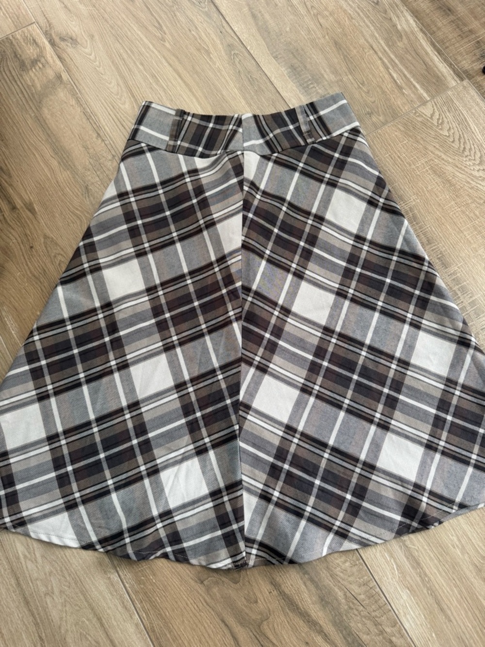 Worthington - Plaid A-Line Skirt